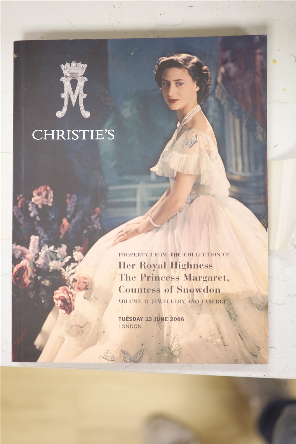 A Christies Princess Maragaret catalogue for the property of Her Royal Highness Princess Margaret, Countess of Snowden 14/06/2006